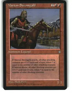 Magic the Gathering - Ice Age Marton Stromgald 1995 199 Rare - Image 1