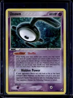 2005 Pokemon EX Unseen Forces Unown Holo #E /28 - Image 1