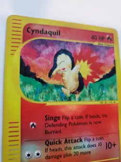 Cyndaquil Expediton Holo Pokemon Card Base WOTC - Image 2