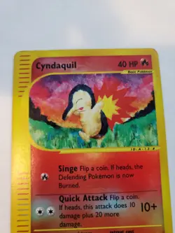 Cyndaquil Expediton Holo Pokemon Card Base WOTC - Image 4