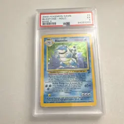 Pokemon Blastoise Base Set 2 Holo Rare 2/130 PSA 5 100 HP TCG Card - Image 1