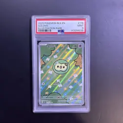 2025 POKEMON BLK EN-BLACK BOLT ILLUSTRATION RARE #118 SOLOSIS PSA 9 - Image 1