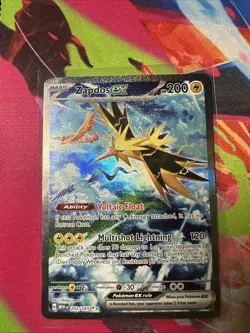 Pokemon Cards Zapdos ex 202/165 151 Special Illustration Rare NM SIR - Image 1