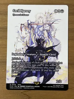 MTG Final Fantasy - Cecil Harvey - R 0018 Borderless (Showcase) - Image 1