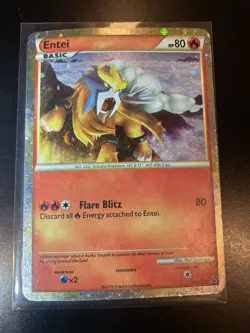 Entei HGSS20 Promo HeartGoldSoulSilver Pokemon TCG Holo Rare HP - Image 1