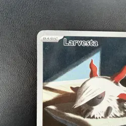 Larvesta 196/191 Surging Sparks Illustration Rare Holo Pokemon TCG Card LP - Image 3