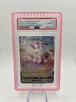 Pokemon TCG - Sylveon VMAX 212/203 Alternate Alt Art Secret Rare PSA 10 - Image 1