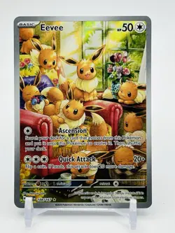 Pokemon TCG Eevee 188/167 Twilight Masquerade Illustration Rare NM Card - Image 1
