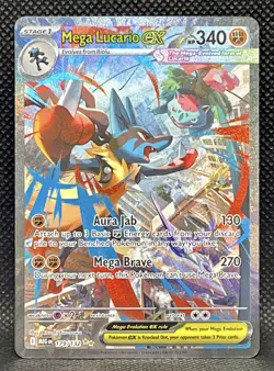 Mega Lucario ex 179/132 Mega Evolution Special Illustration Rare NM Pokemon TCG - Image 1