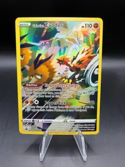 POKEMON TCG GALARIAN ZAPDOS FULL ART HOLO SWSH283 PROMO - Image 1
