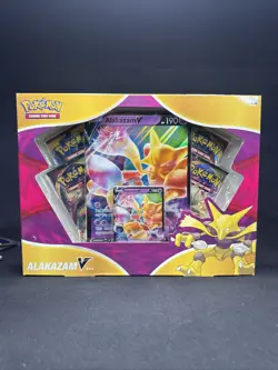 POKEMON TCG ALAKAZAM V BOX EVOLVING SKIES CHILLING SWORD SHIELD VIVID🔥SEALED🔥 - Image 1