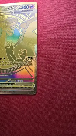 Mega Charizard X ex 130/094 Phantasmal Flames Gold Hyper Rare Pokemon Card MINT - Image 3