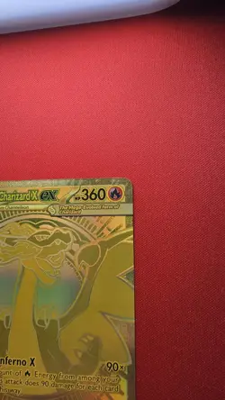 Mega Charizard X ex 130/094 Phantasmal Flames Gold Hyper Rare Pokemon Card MINT - Image 4