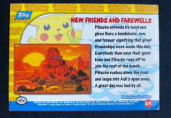 Pokemon New Friends And Farewells 59 Pikachu’s Vacation Blue Topps (MP) - Image 2