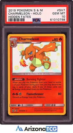 Pokemon 2019 Charmeleon SV7/SV94 Holo Hidden Fates GEM MINT PSA 10 - Image 1