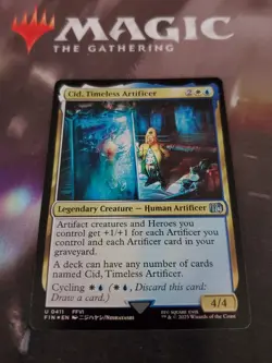 Mtg. Cid, Timeless Artificer. Foil. #411. Final Fantasy. Pack Fresh - Image 1