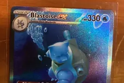 Pokemon Blastoise EX 200/165 Scarlet & Violet SV 151 Special Illustration Rare - Image 5