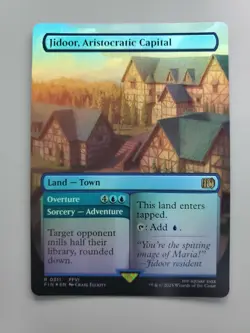MTG Jidoor, Aristocratic Capital Final Fantasy Foil Borderless Rare - Image 1