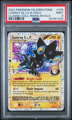 PSA 9 - 2021 POKEMON CELEBRATIONS CLASSIC COLLECTION #109 LUXRAY GL LV.X - HOLO - Image 1