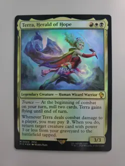 MTG Terra, Herald of Hope Commander: Final Fantasy Foil Rare - Image 1