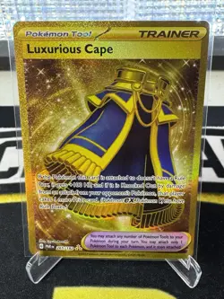 Luxurious Cape 265/182 Paradox Rift Gold Secret Rare Holo Pokemon Card - Image 1