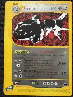 Pokemon TCG Steelix Skyridge 31/144 Rare Near Mint NM Vintage WOTC 2003 E Series - Image 1