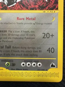 Pokemon TCG Steelix Skyridge 31/144 Rare Near Mint NM Vintage WOTC 2003 E Series - Image 4