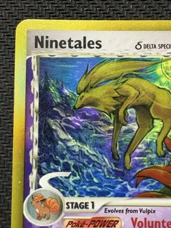 Pokemon TCG Ninetales EX Dragon Frontiers Delta Species Holo Rare 8/101 2006 MP - Image 2