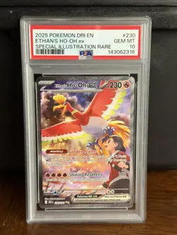 Pokemon TCG Ethan's Ho-Oh ex 230/182 Destined Rivals Rare Holo PSA 10 230 HP - Image 1