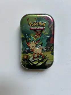 Prismatic Evolutions Mini Tin - Leafeon Art - Sealed Brand New - Pokemon TCG - Image 1