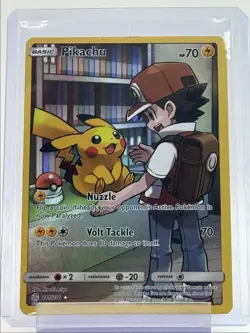 PIKACHU 2019 POKEMON SUN & MOON COSMIC ECLIPSE RARE 241/236 Q4561 - Image 1