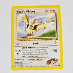 Pokemon TCG Koga’s Pidgey Gym Challenge 80/132 Unlimited WOTC 2000 Common VTG - Image 1