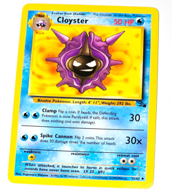 Pokemon TCG Fossil Cloyster Uncommon 32/62 Stage 1 WOTC 1999 Vintage Collectible - Image 1