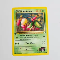 2000 Pokemon Gym Heroes Erika's Bellsprout 75/132 1st Edition WotC Vintage - Image 1