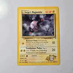 2000 Pokemon Gym Heroes Lt. Surge’s Magnemite 50/132 Uncommon WOTC - Image 1