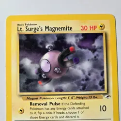 2000 Pokemon Gym Heroes Lt. Surge’s Magnemite 50/132 Uncommon WOTC - Image 2