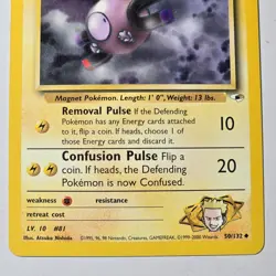 2000 Pokemon Gym Heroes Lt. Surge’s Magnemite 50/132 Uncommon WOTC - Image 3