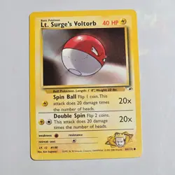 2000 Pokemon Gym Heroes Lt. Surge’s Voltorb 84/132 Unlimited Common WotC TCG - Image 1