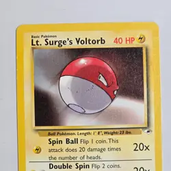 2000 Pokemon Gym Heroes Lt. Surge’s Voltorb 84/132 Unlimited Common WotC TCG - Image 2