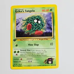 2000 Pokemon Gym Heroes Erika's Tangela 79/132 1st Edition WotC Vintage TCG Card - Image 1