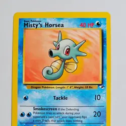 2000 Pokemon Gym Heroes Misty’s Horsea 86/132 Unlimited Common WotC TCG Card - Image 2