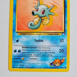 2000 Pokemon Gym Heroes Misty’s Horsea 86/132 Unlimited Common WotC TCG Card - Image 3