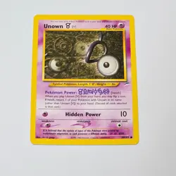 Pokemon Unown V Neo Destiny 89/105 WOTC 2002 Common TCG Card CR CG gangs - Image 1