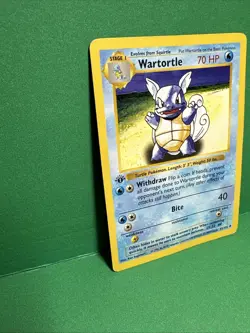 Pokemon Card Wartortle 42/102 1st Edition Shadowless Base Set WOTC 1999 Vintage - Image 2