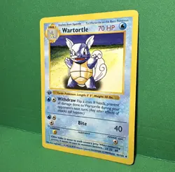 Pokemon Card Wartortle 42/102 1st Edition Shadowless Base Set WOTC 1999 Vintage - Image 3