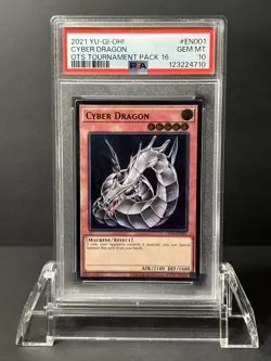 Yugioh Cyber Dragon OP16 - EN001 OTS 16 Ultimate Rare PSA 10 - Image 1