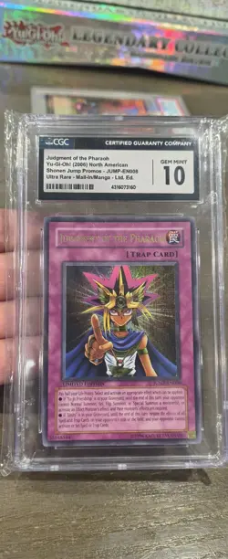 YuGiOh Judgment Of The Pharaoh 2006 Promo Magazine #JUMP-EN008 CGC 10 - Image 1
