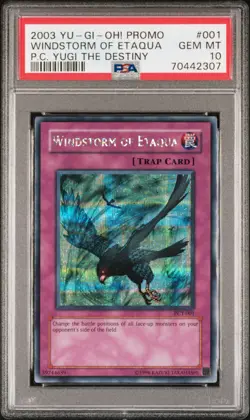 Windstorm Of Etaqua PCY-001 Secret Rare Promo Yugioh PSA 10 *307 - Image 1