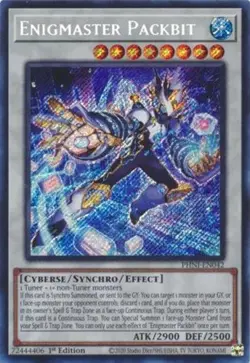 *** ENIGMASTER PACKBIT *** 1ST EDITION SECRET RARE PHNI-EN042 YUGIOH! - Image 1