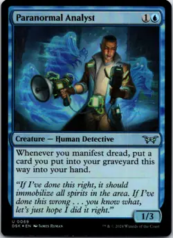 Paranormal Analyst (Foil) (Uncommon) 0069 (U) MTG Duskmourn House of Horror DSK - Image 1